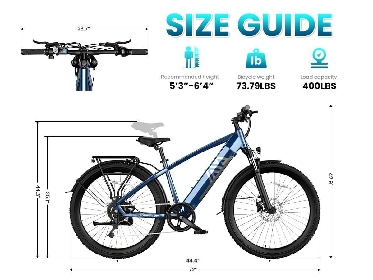 TST® Combo Sale Flyer 27.5" Commuter Convenience EBike - Image 7