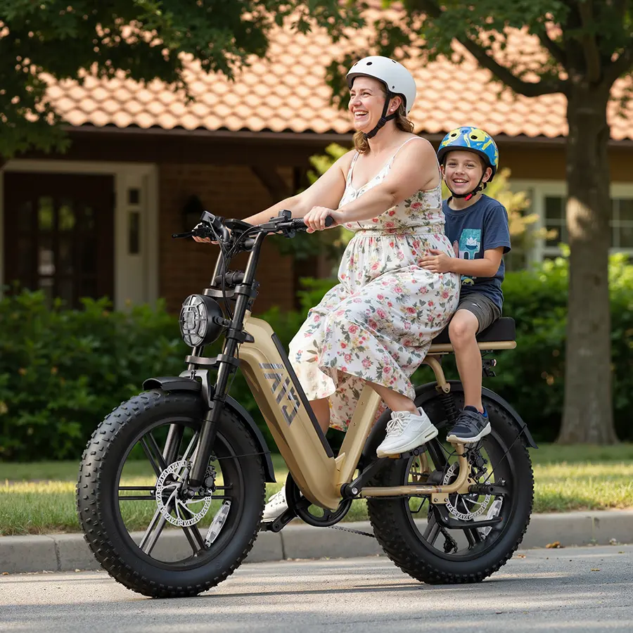TST® Combo Sale R7 1500W Full Suspension Electric Cargo Bike - Image 5