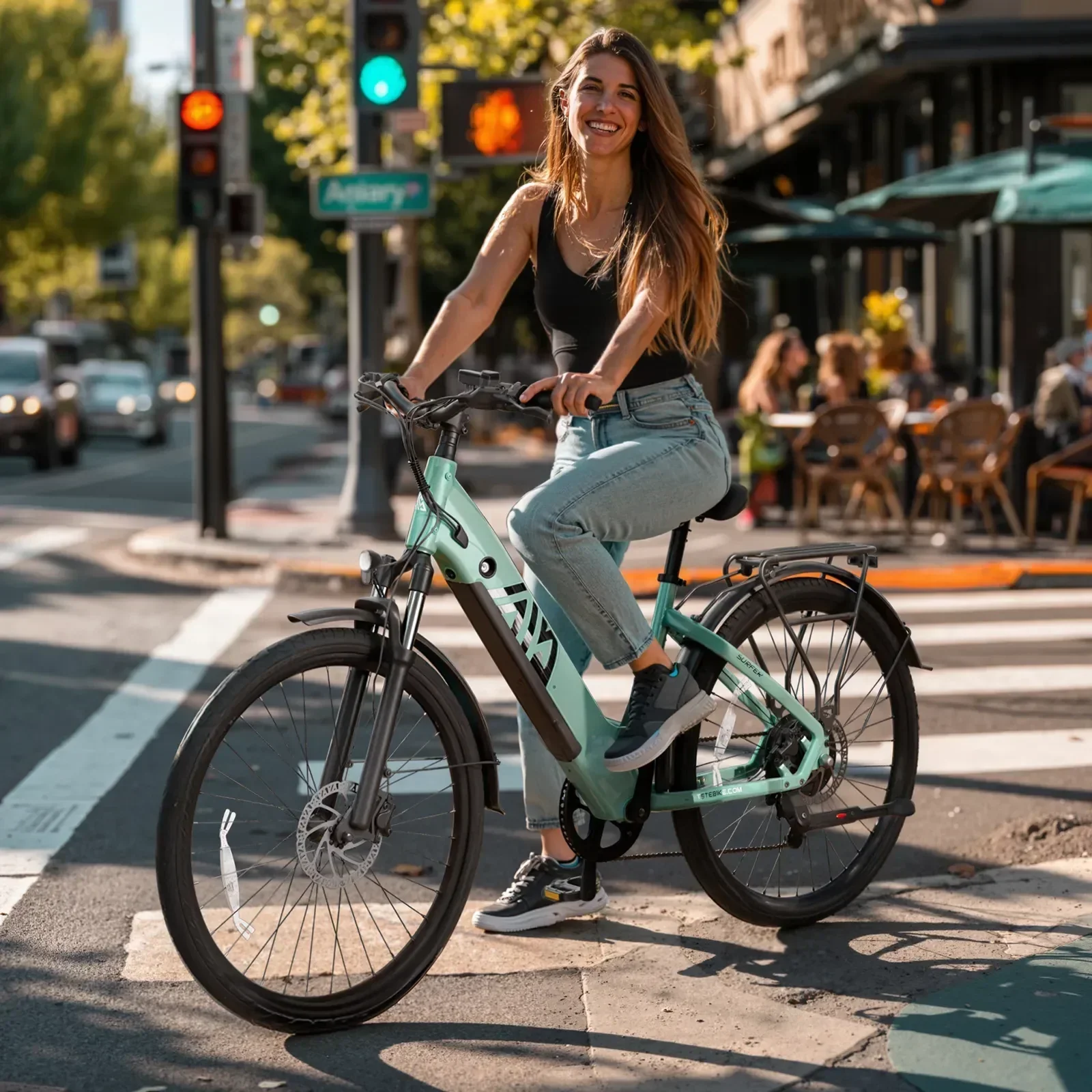 TST® Surfer 27.5" Step-Thru Commuter eBike - Image 3