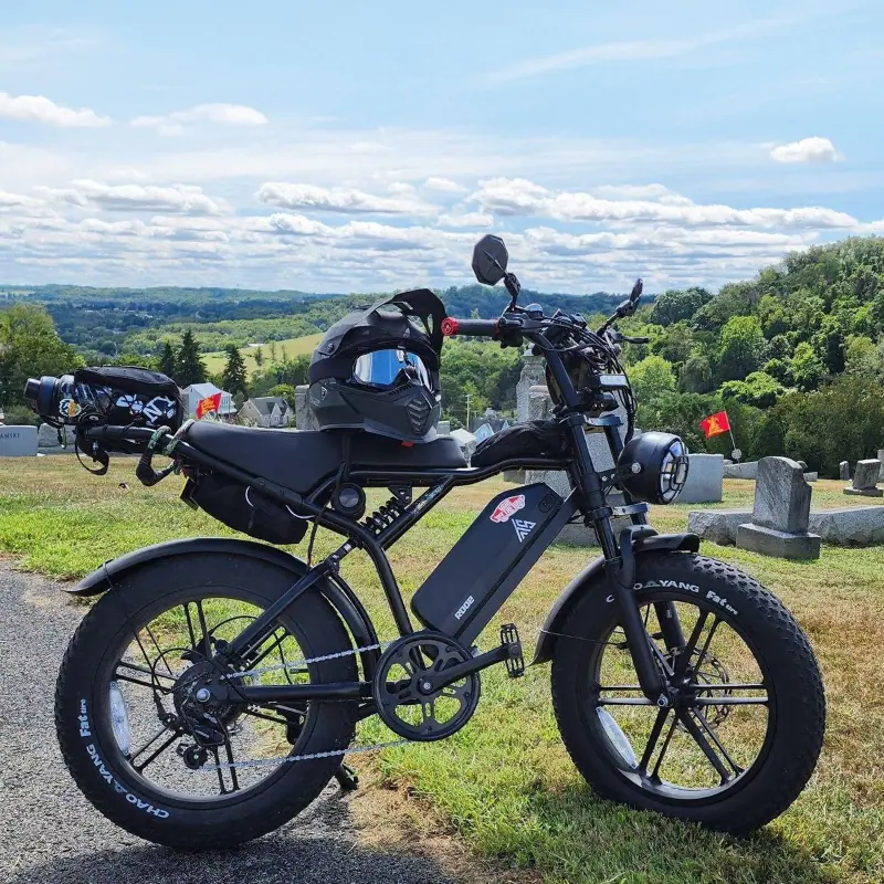 TST® R002 20'' 1500W Full Suspension Moped-style Electric Bike - Image 3