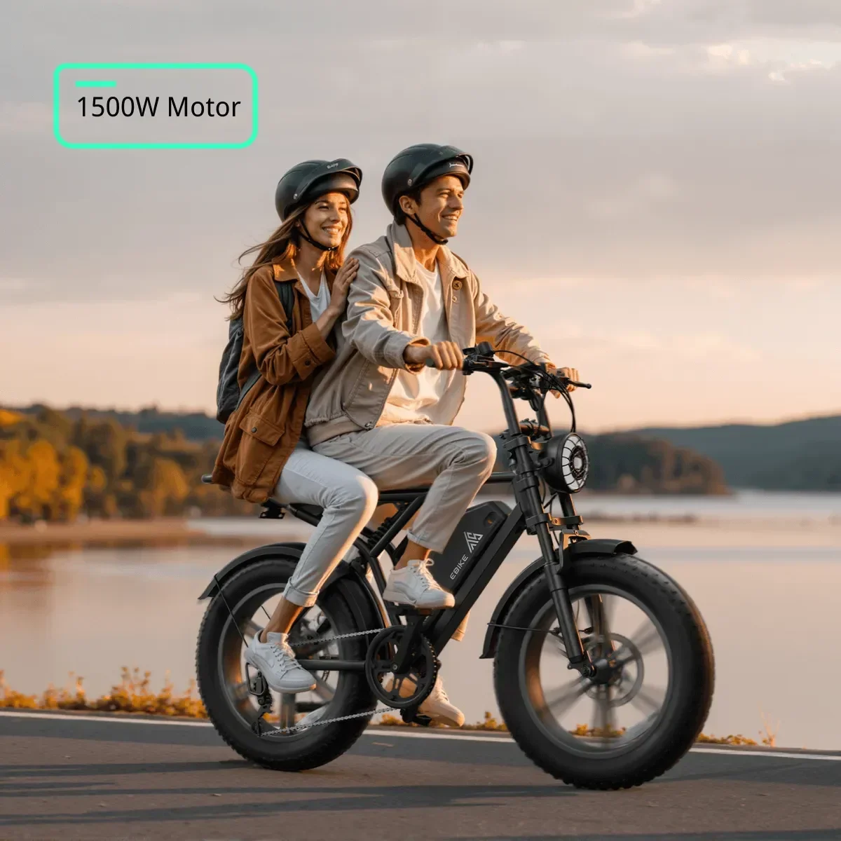 TST® R002 20'' 1500W Full Suspension Moped-style Electric Bike - Image 5