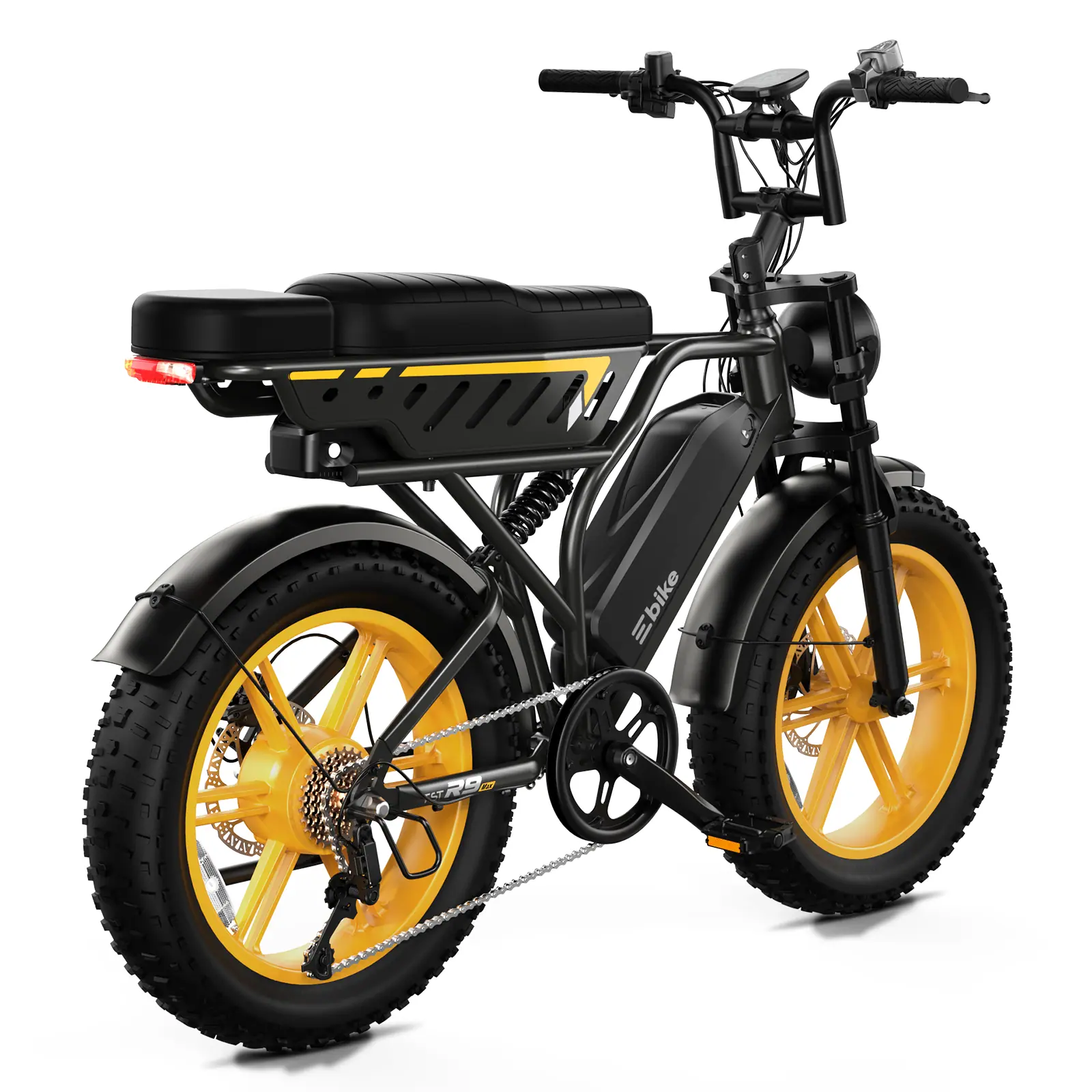 TST® R9 Dual-Battery 1500W Long-Range Full-Suspension Moped Style Electric Bike (2026 Model) - Image 15